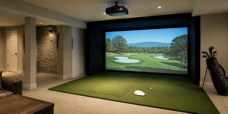 Basement Golf Simulator