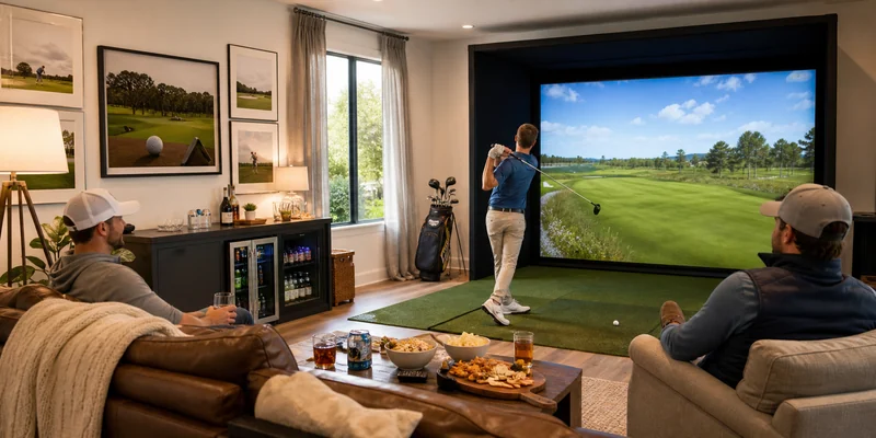 Golf Simulator Man Cave