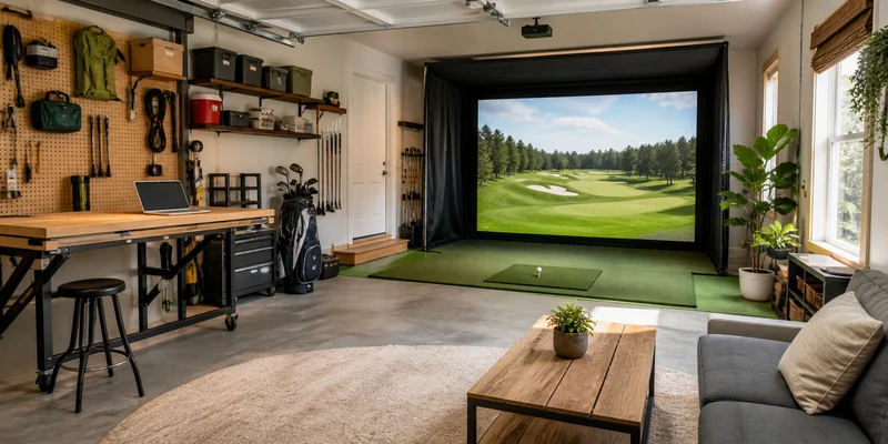 Golf Simulator Room Ideas for Garages, Basements, and Sheds